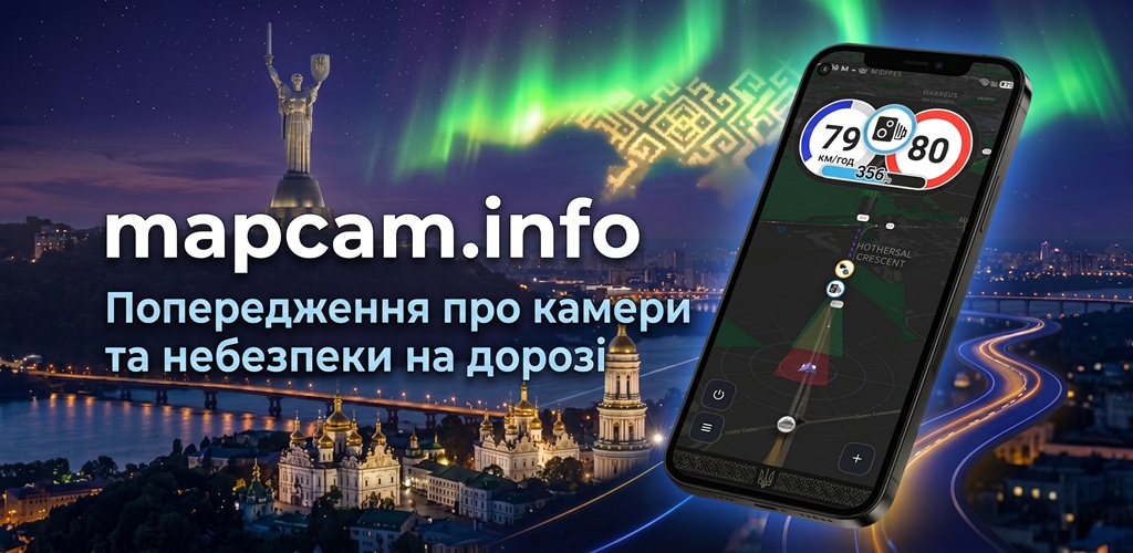 Завантажте Mapcam.info детектор камер швидкості