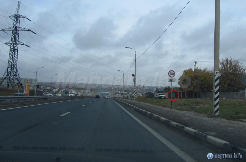 Автодория Разгуляевка конечная точка + ящик под радар рядом с которым постоянно стоит автомобиль