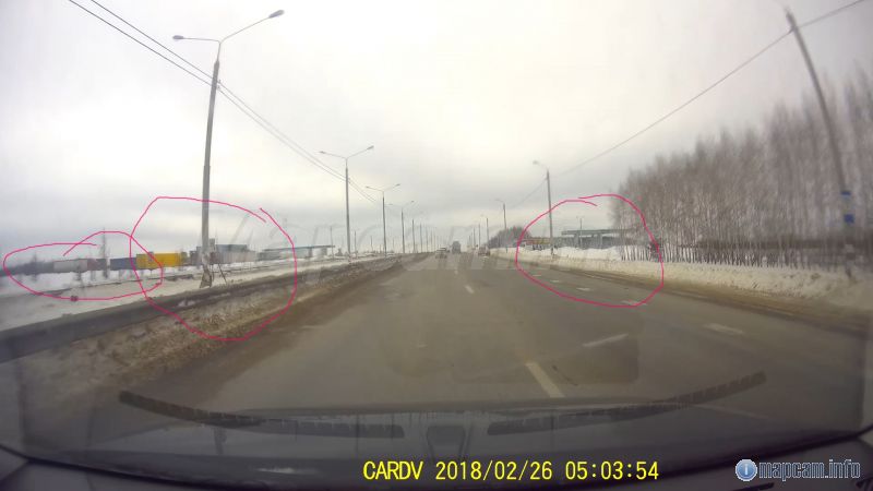 Тренги в обе стороны перед заправкой. Замечаны 07.03.2018 (дата регистратора сбита)