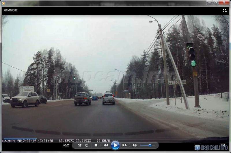 Знак НП перенесли прямо перед перекрестком с Индустриальной ул.