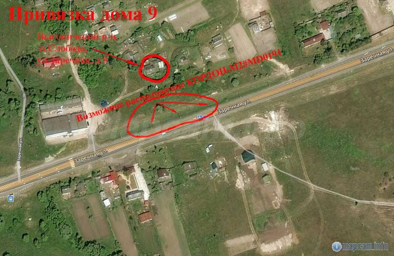 Возможное расположение камеры