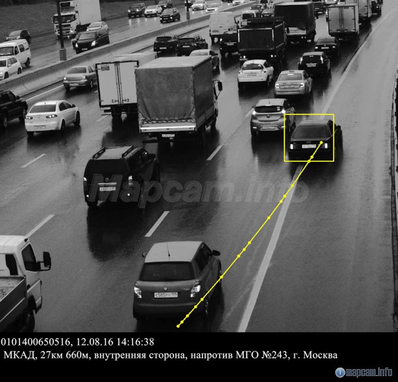 Стрелка-Плюс (в спину), движение по обочине