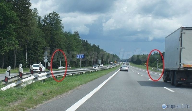 В Минск камера направлена в лицо.