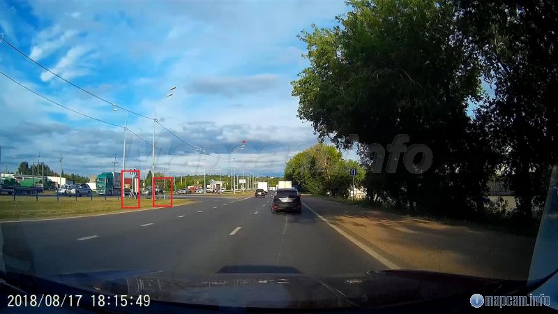 С противоположного направления